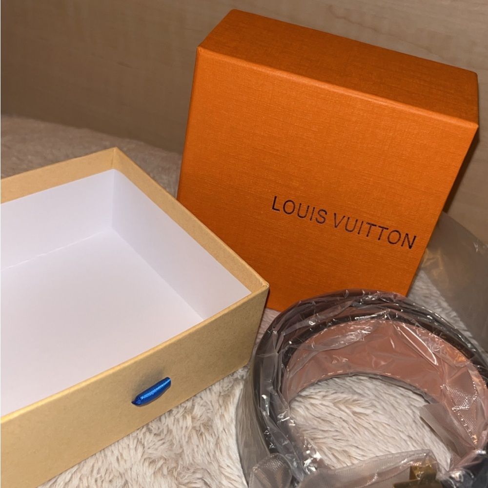 Louis Vuitton Brown Flower Belt